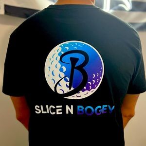 Slice N Bogey Black Short Sleeve Men’s T-Shirt XL NEW